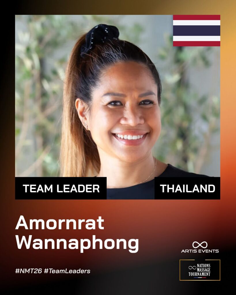 Amornrat Wannaphong, Team Leader Thailand, Nations Massage Tournament 2026