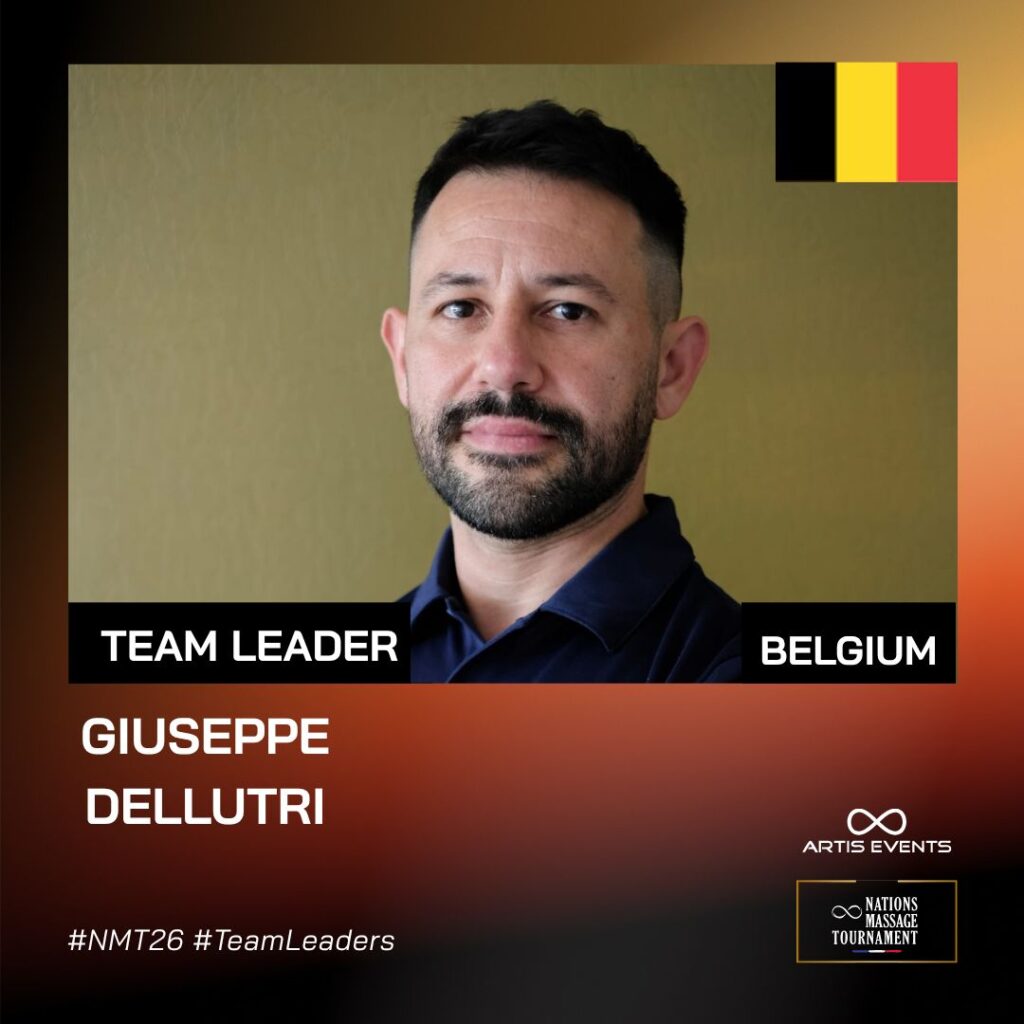 Giuseppe Dellutri, Team Leader Belgium, Nations Massage Tournament 2026