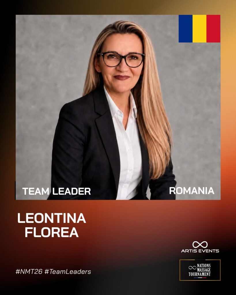 Leontina Florea, Team Leader Romania, Nations Massage Tournament 2026