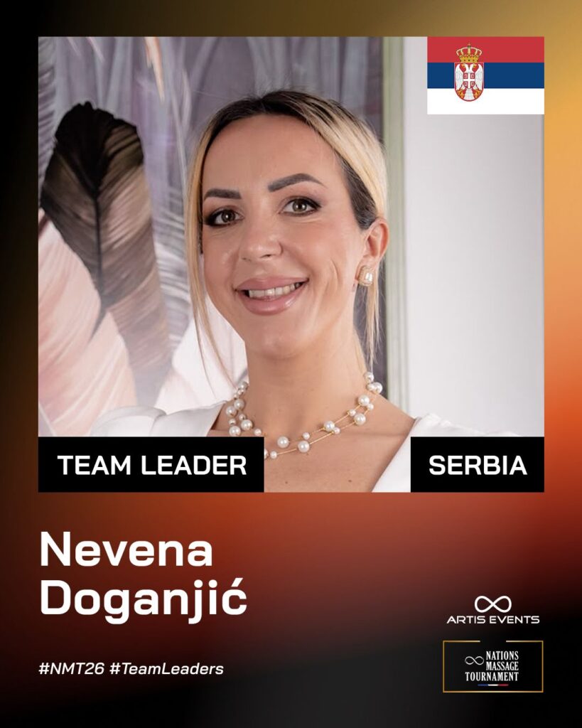 Nevena Doganjic, Team Leader Serbia, Nations Massage Tournament 2026