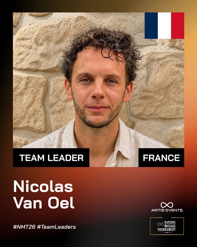 Nicolas Van Oel, Team Leader France, Nations Massage Tournament 2026